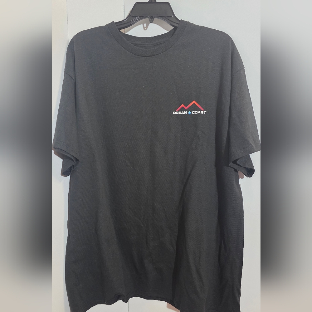 Ocean and Coast Shirt Mens L Black Short Sleeve 100% Cotton